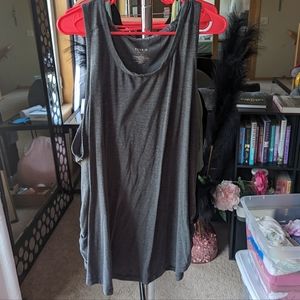 🧡Torrid Active Gray scrunched tank top